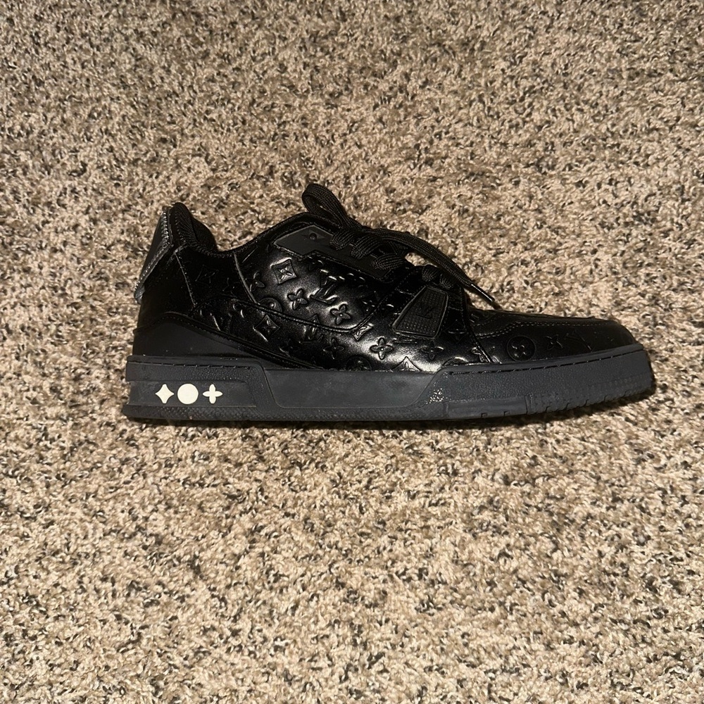 Louis Vuitton Black Embossed Sneakers